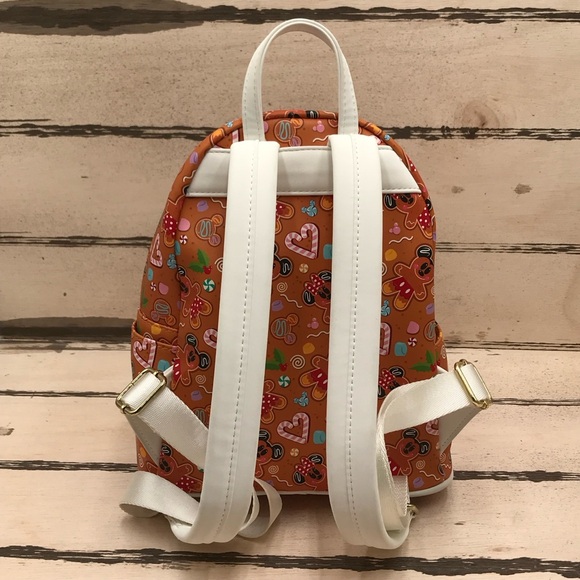 Disney LoungeFly Ginger Bread Backpack & Wallet - Picture 5 of 14